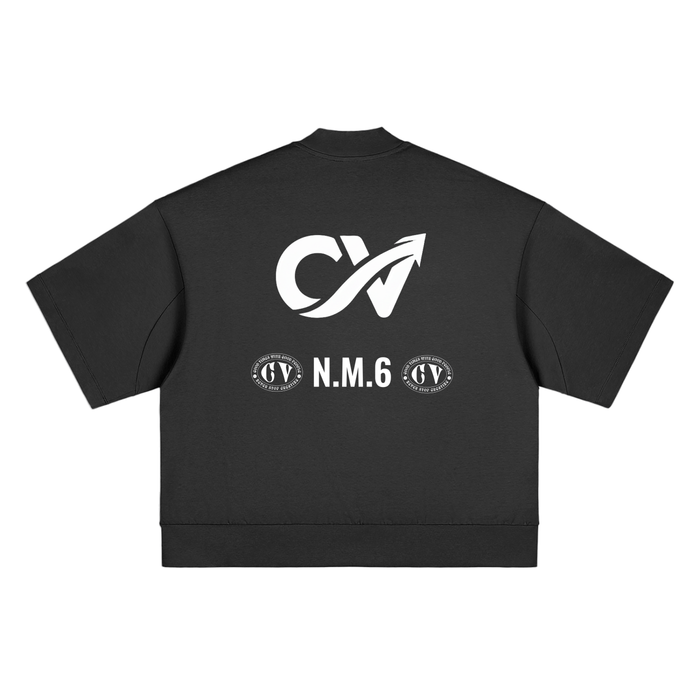 Heavyweight Oversized Mock Neck T-shirt