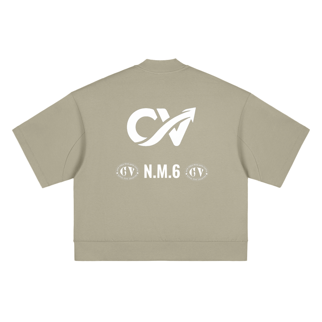Heavyweight Oversized Mock Neck T-shirt
