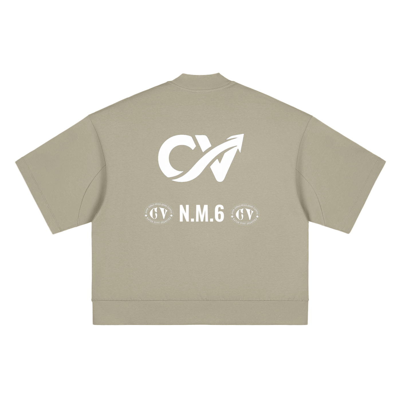 Heavyweight Oversized Mock Neck T-shirt