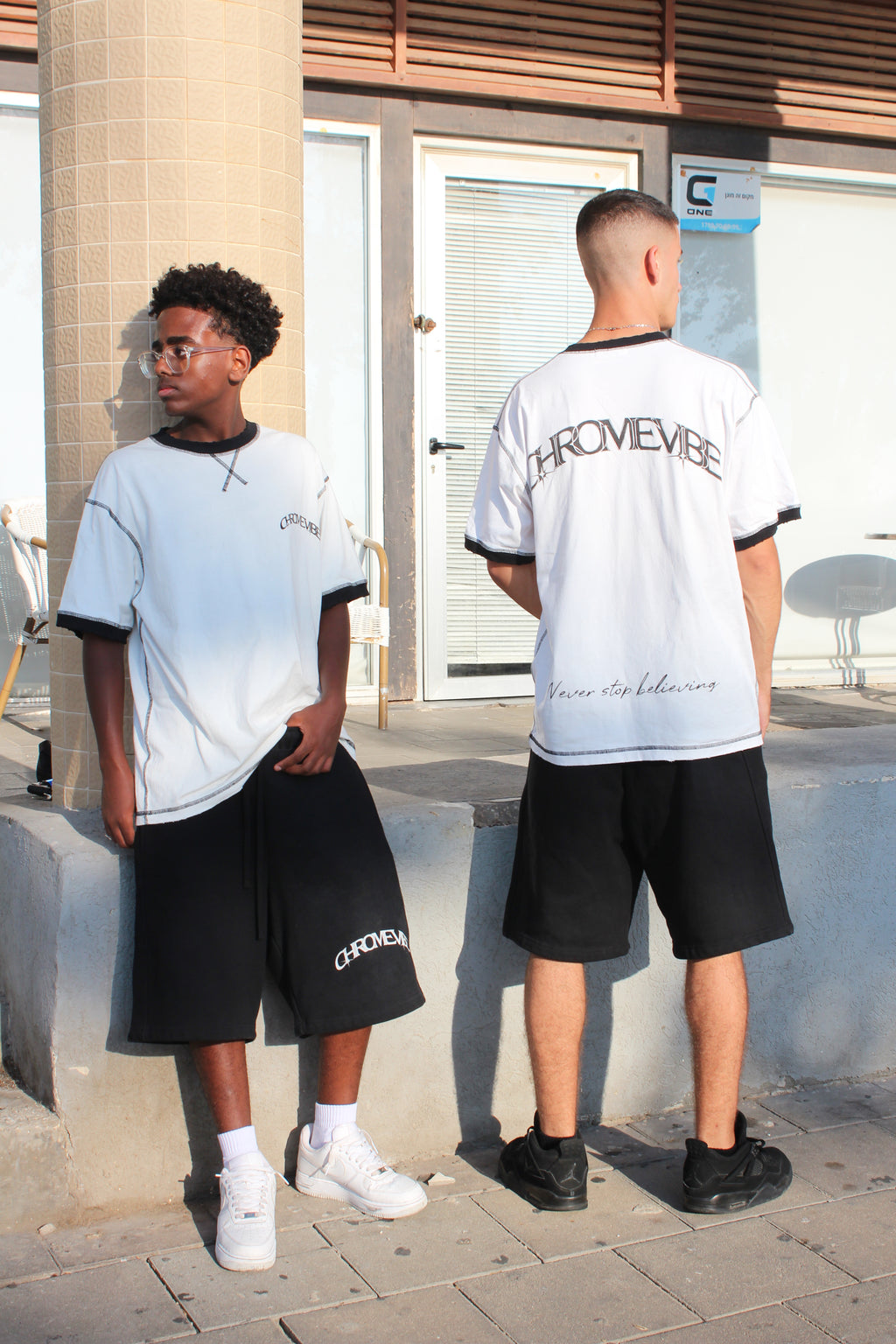 CV Contrast-Stitched T-Shirt