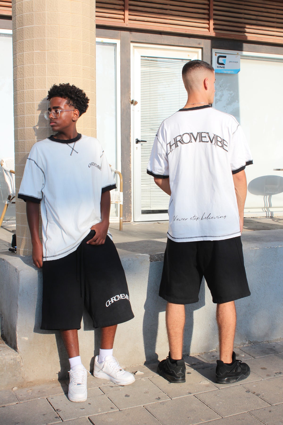 CV Contrast-Stitched T-Shirt