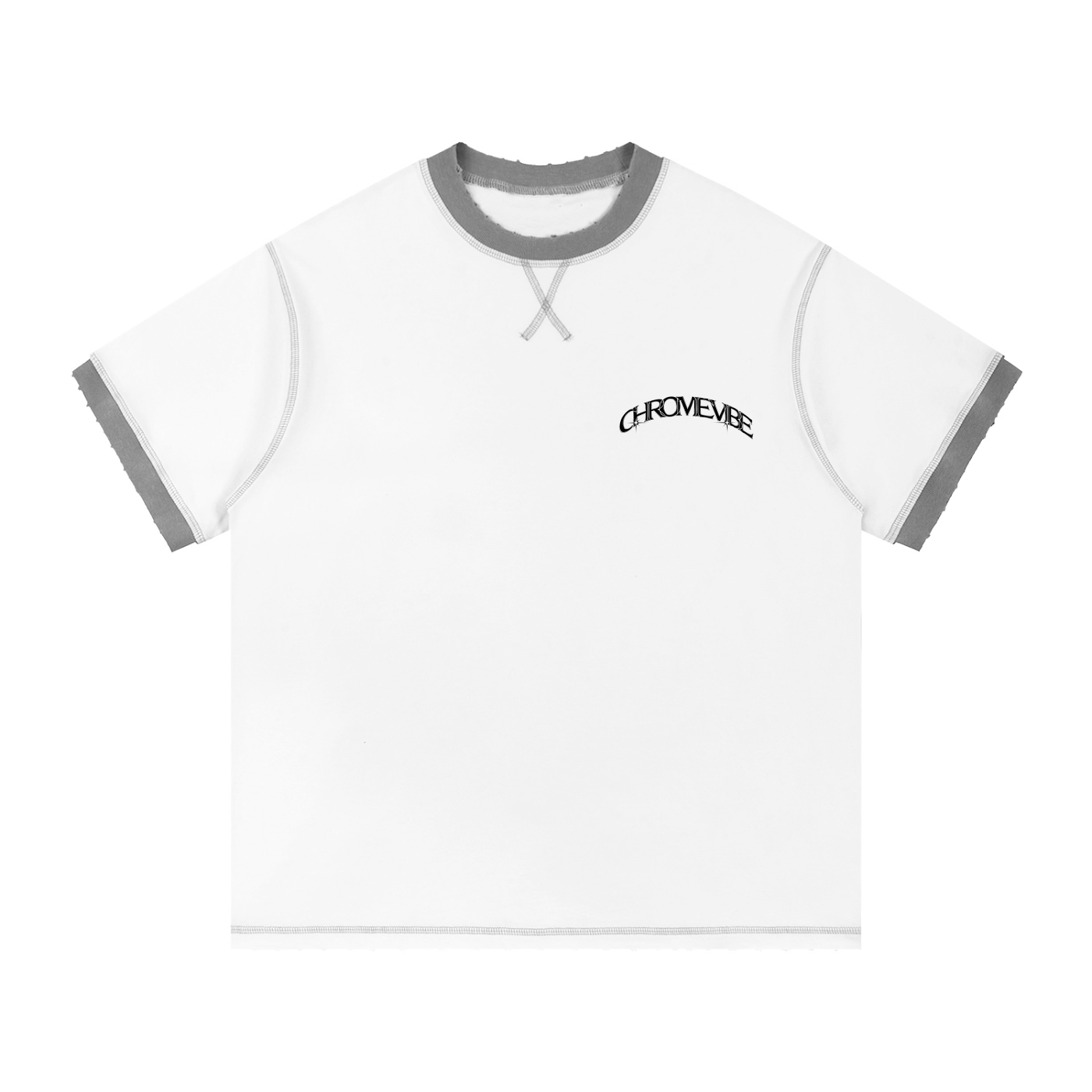 CV Contrast-Stitched T-Shirt