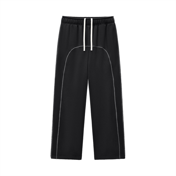 Contrast-Stitched Fleece Sweatpants