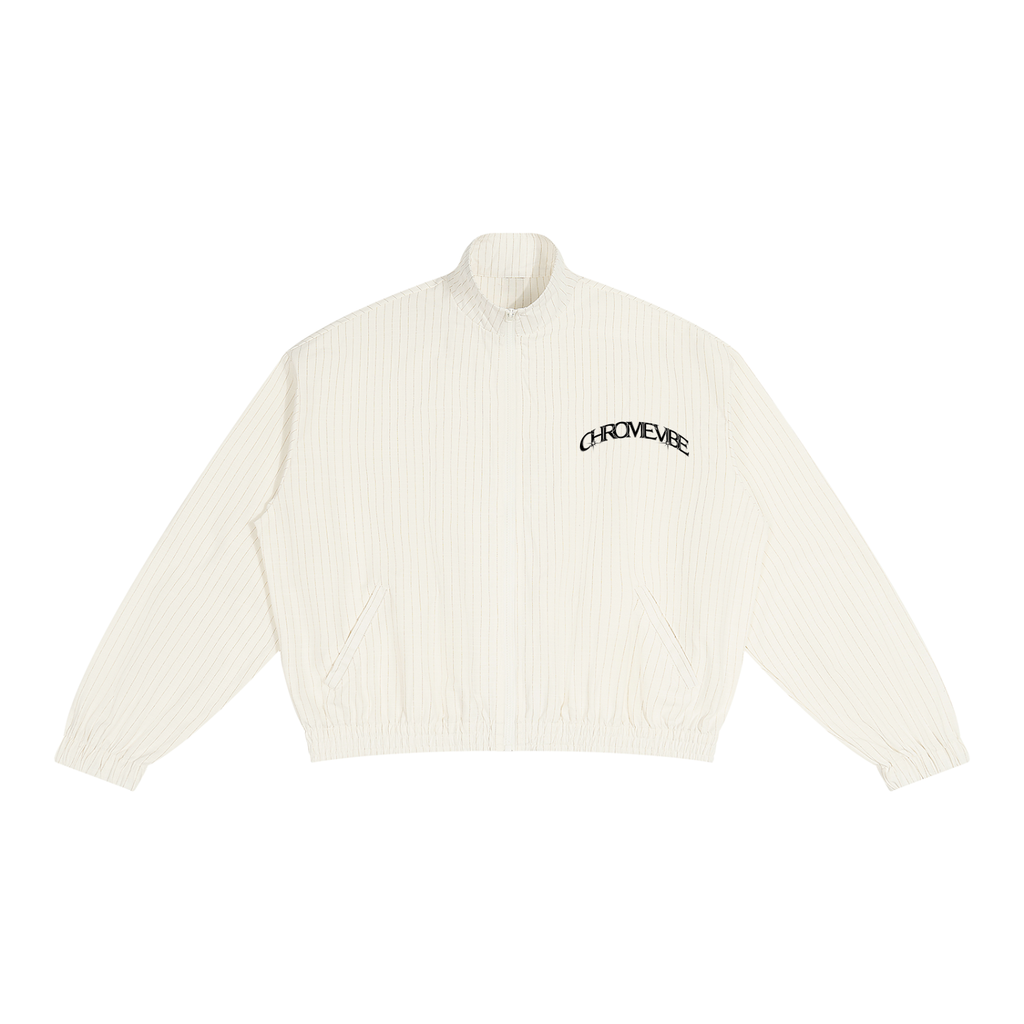 Unisex Striped Full-Zip Track Jacket