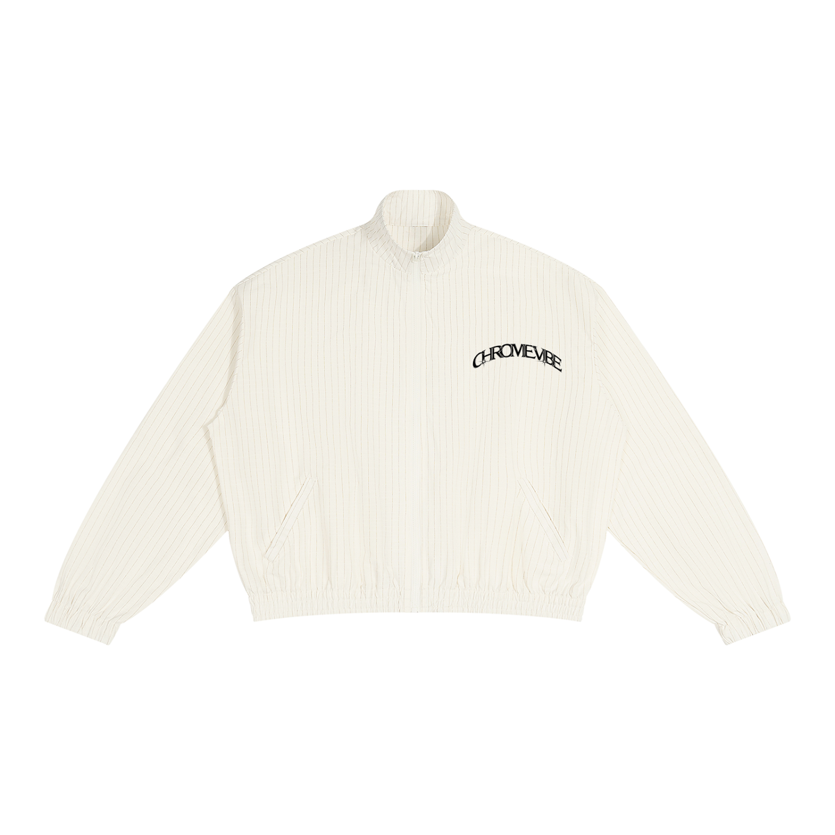 Unisex Striped Full-Zip Track Jacket