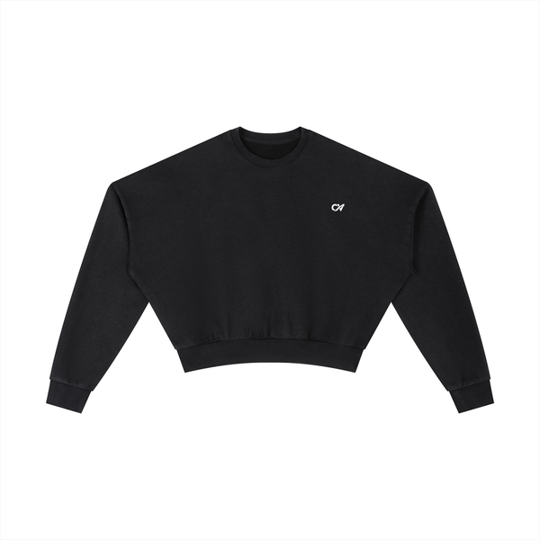 CV Vintage Washed Cropped Sweatshirt